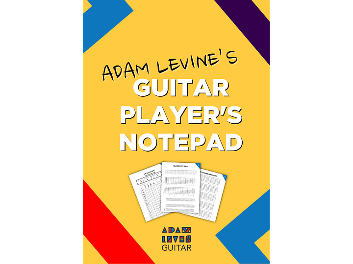 Free: The Guitar Player's Note Pad product image (1)