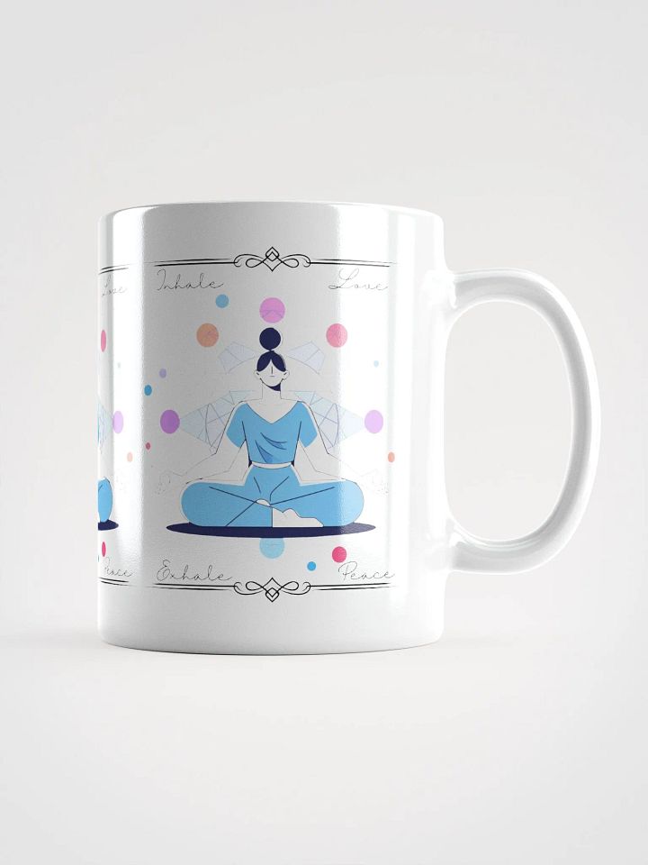 Inhale Love, Exhale Peace Mug | Inspirational Gift for Mindfulness & Wellness product image (1)