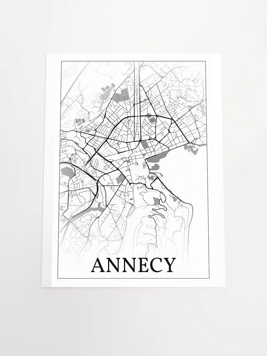 Annecy, France, city map print product image (18)
