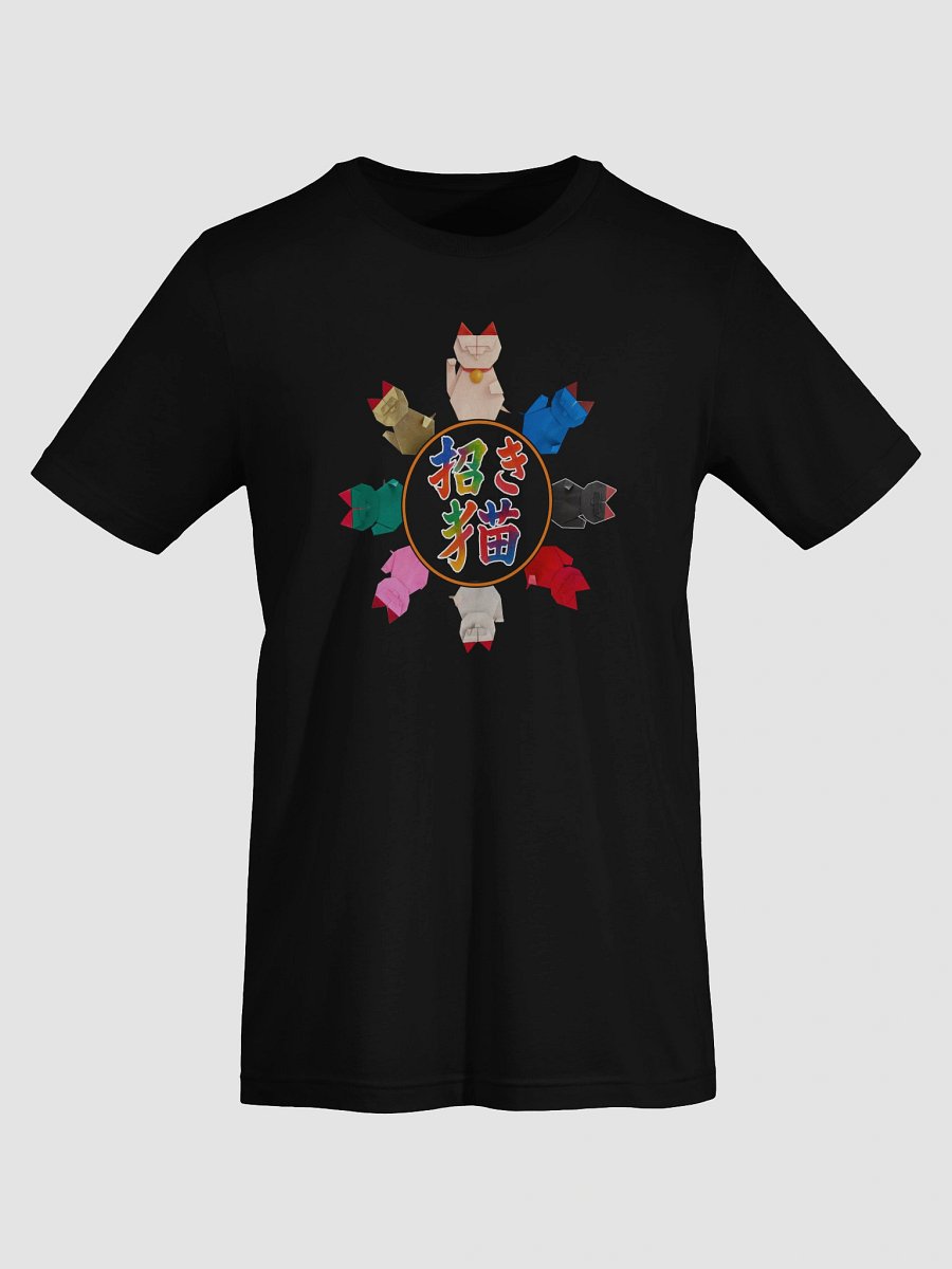 Origami Beckoning Cats Circle T-Shirt product image (7)
