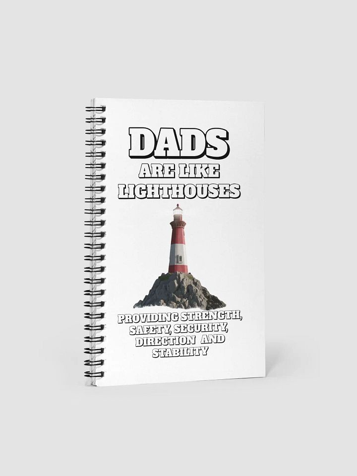 Dads Are Like Lighthouses Inspirational Spiral Notebook product image (1)