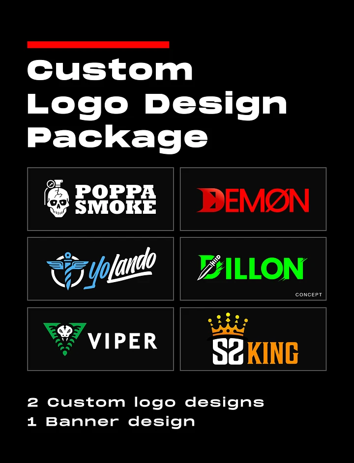 Poppa Smoke Custom Logo Design Package - DIGITAL product image (1)