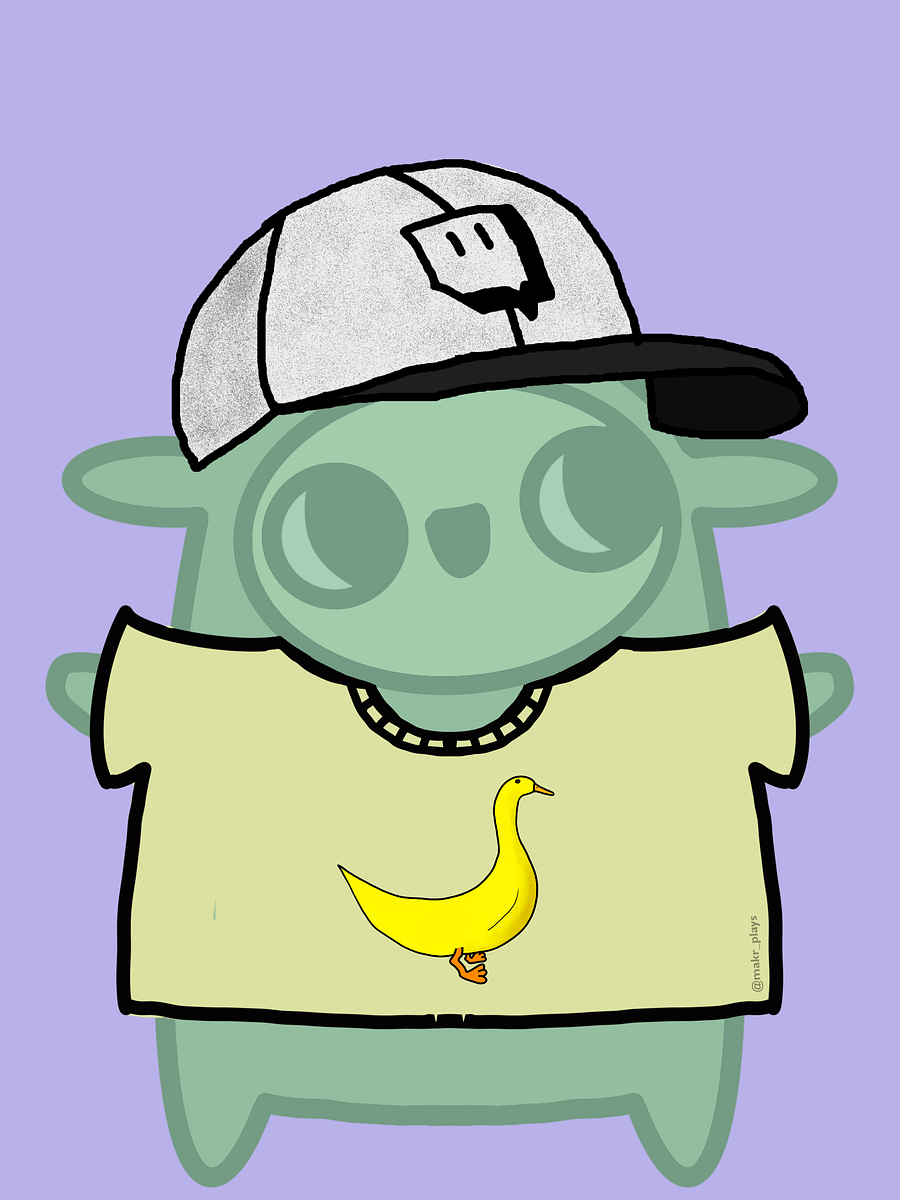 Shareable Wearable: Bananaduck + Twitch cap product image (1)