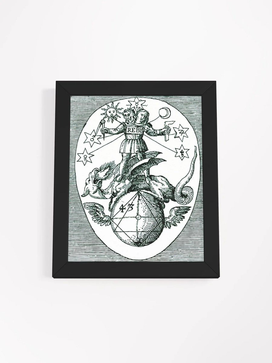 Hermes Trismegistus REBIS, Alchemy Art Print, Occult Wall Art, Ancient Poster, Magick Illustration, Sacred Geometry Decor, Esoteric Home Decor, Black & White Print product image (29)