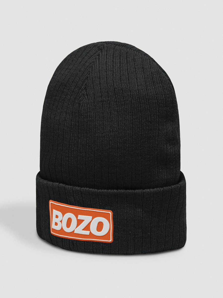 Bozo Logo Beanie (Orange&White) product image (8)