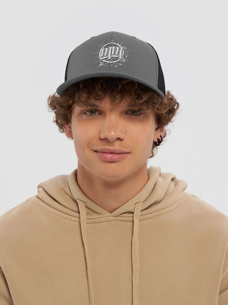 Mr Moist White Circle Splatter Trucker Hat product image (36)
