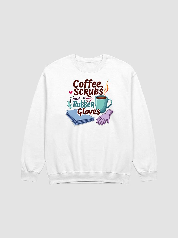 Coffee, Scrubs, and Rubber Gloves Crewneck Sweatshirt product image (4)