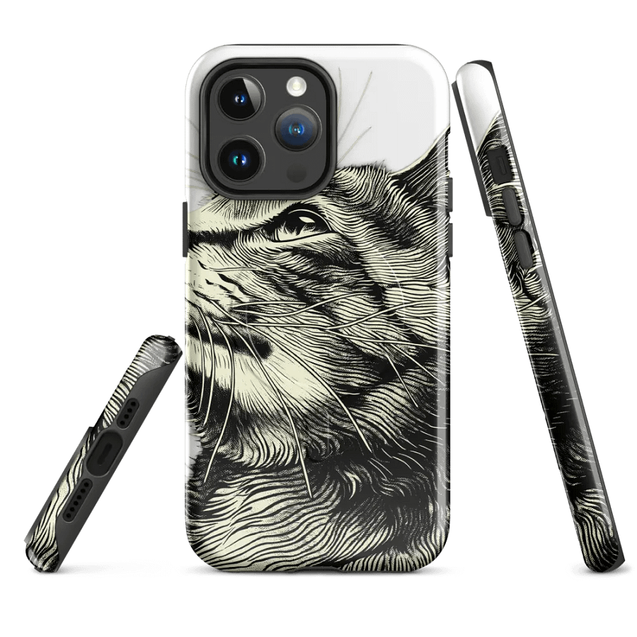 Whiskered Feline Majesty Tough iPhone® Case product image (4)