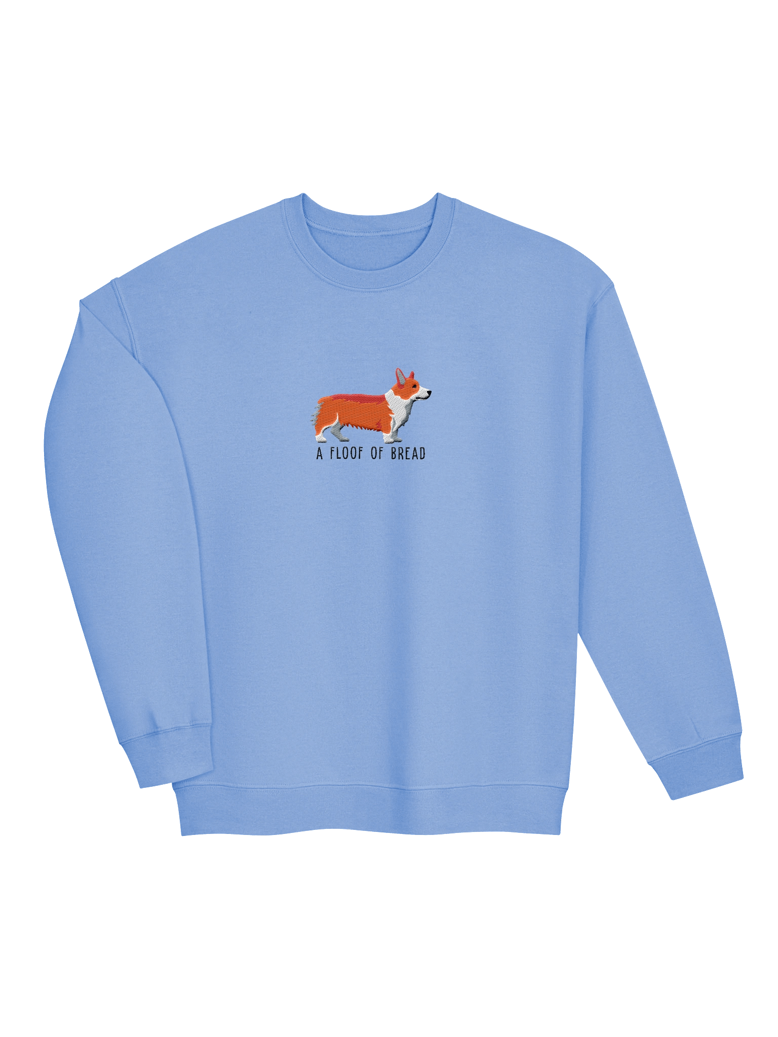 A Floof of Bread Sweatshirt (Embroidered) of a Pembroke Welsh Corgi(Red) product image (11)