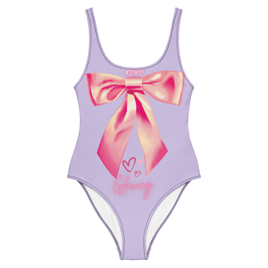 🎀 Glowlita "Berry Bow" Violet Blush One-Piece product image (1)