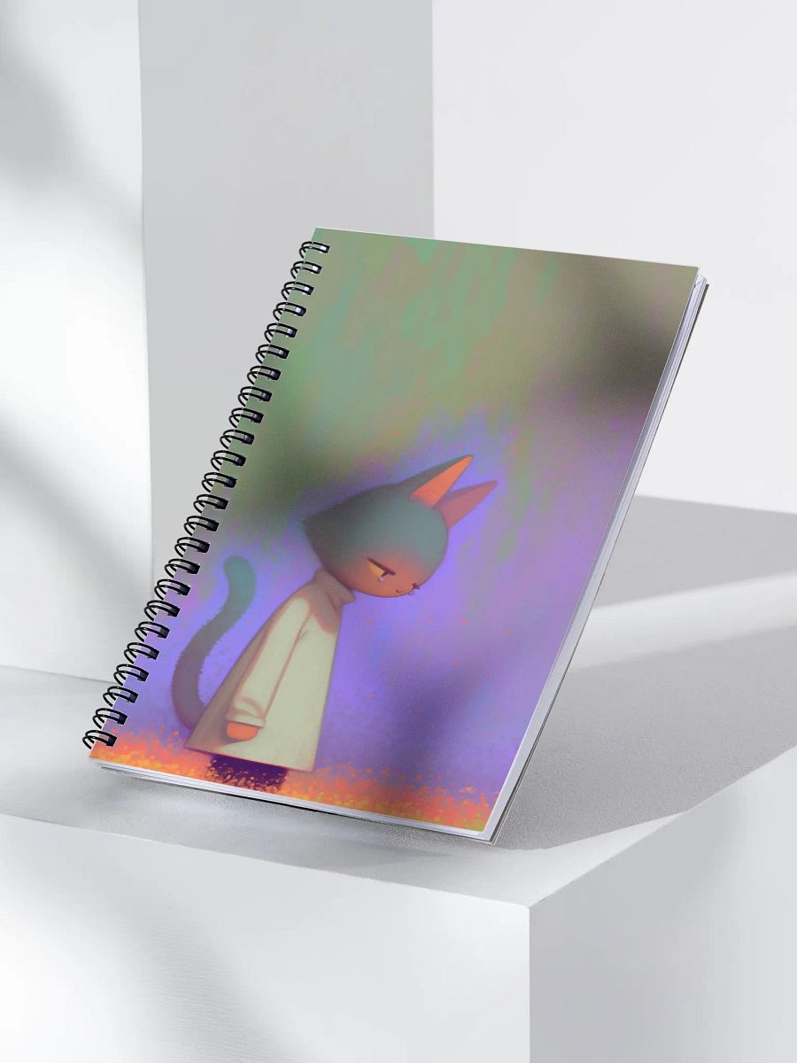 Contemplative Cat Spiral Notebook product image (3)