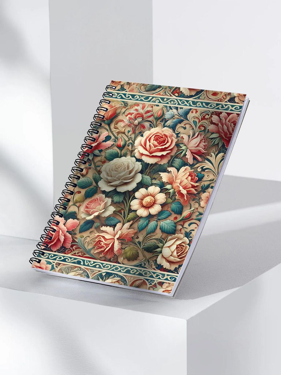 Royal Floral Spiral Notebook product image (3)