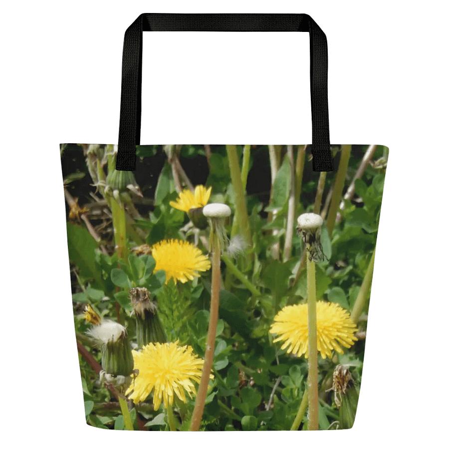 sunflower tote with black handle product image (1)