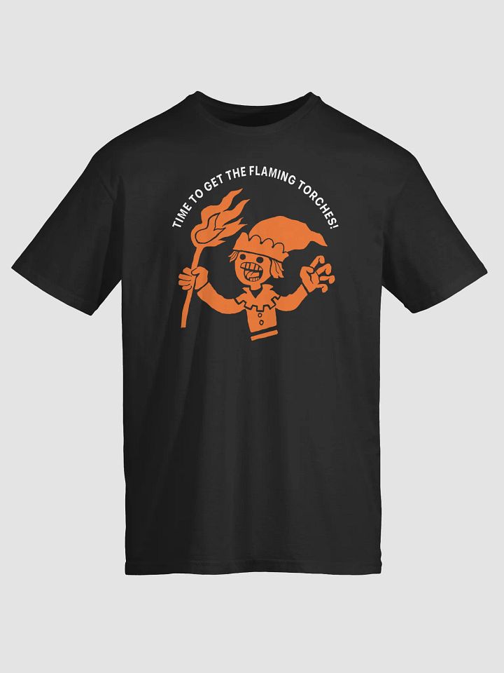 Funny medieval torch wielding peasant Tee product image (4)