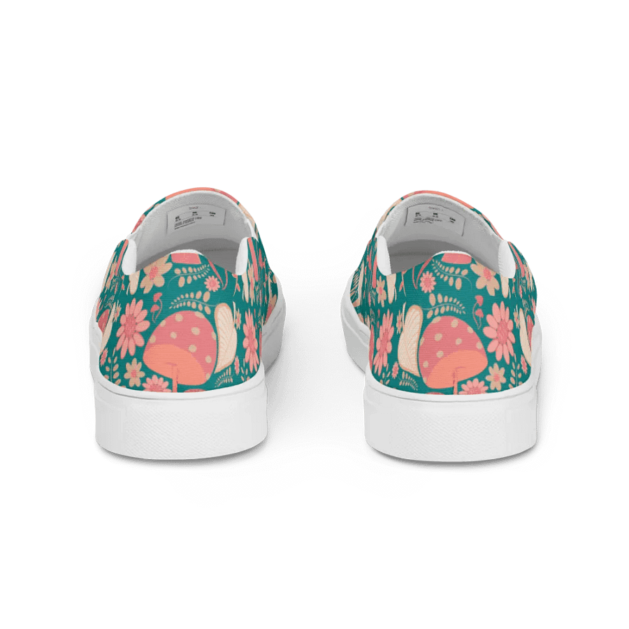 Whimsical Botanical Mushroom Bliss Slip-Ons product image (10)