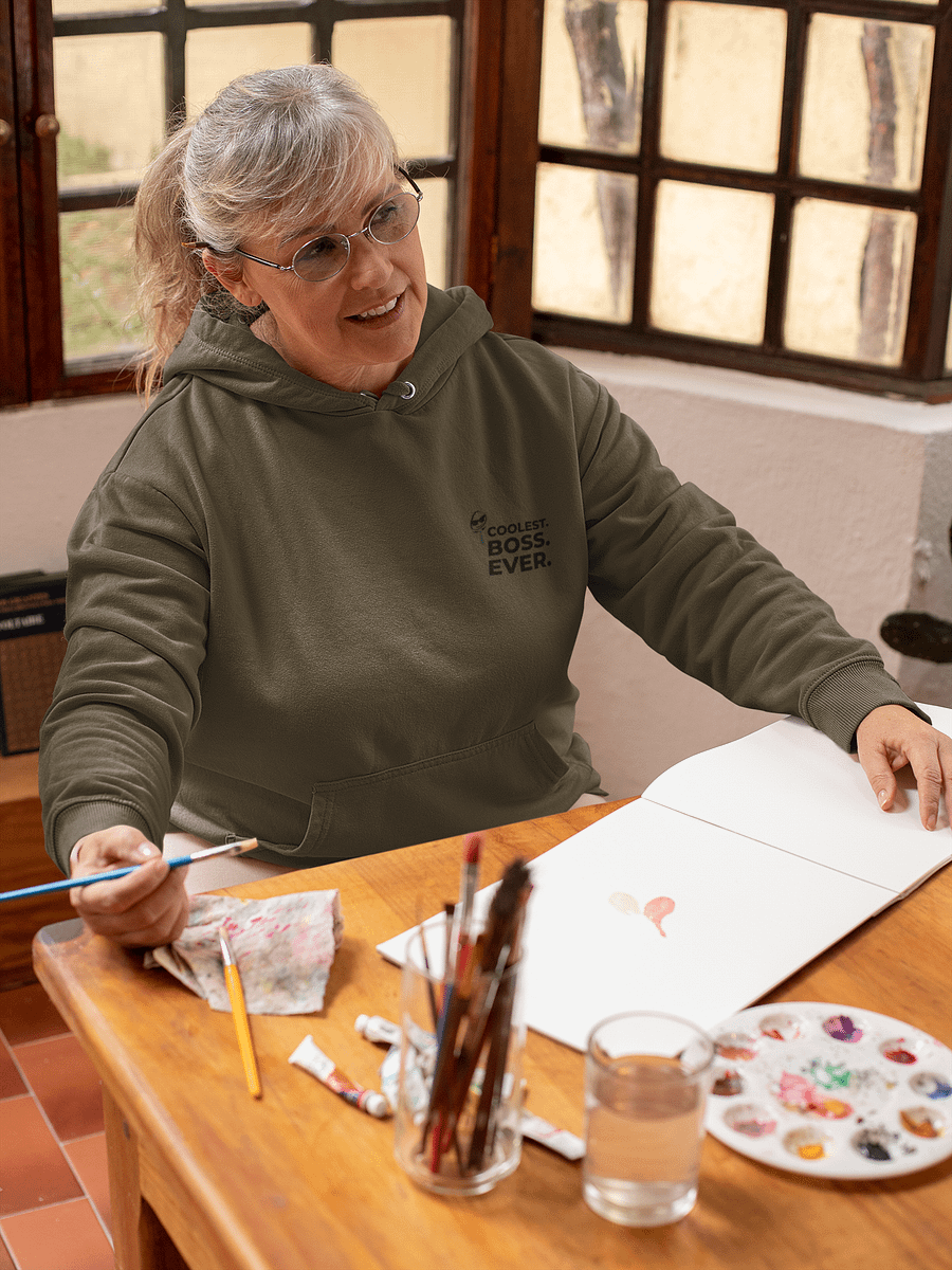 Coolest Boss Ever | Cotton Heritage Unisex Premium Hoodie | Ultimate Comfort & Style product image (6)