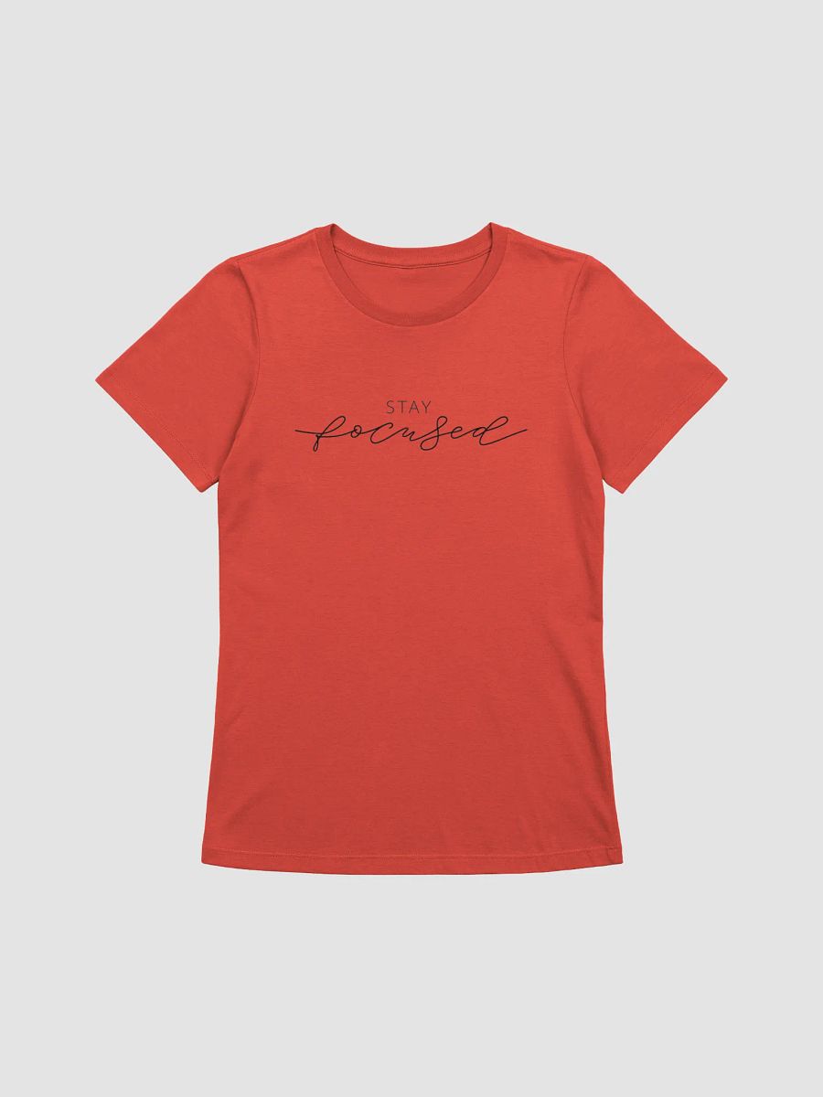Women's Supersoft Relaxed-fit T-Shirt Stay Focused Slogan product image (1)