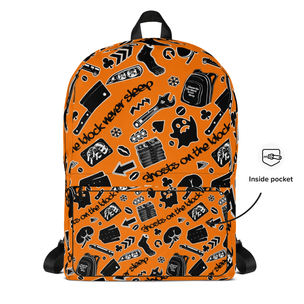 A8M - Ghosts On The Block Never Sleep Bookbag (Black October) product image (4)