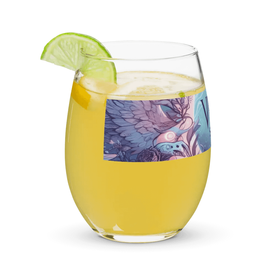 Fantasy Birds Stemless Wine Glass product image (11)