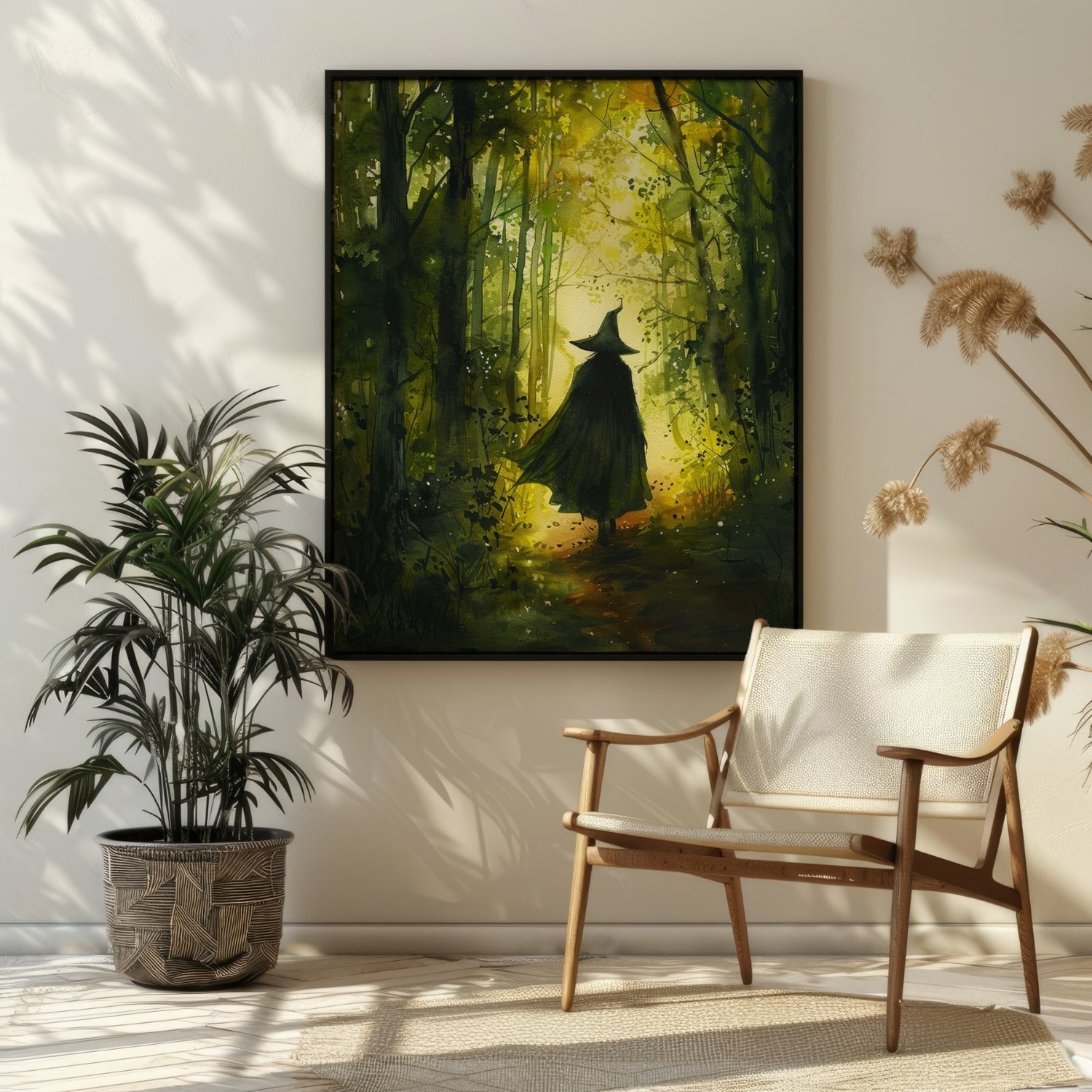 Watercolor Forest Witch Ethereal Art Print product image (24)