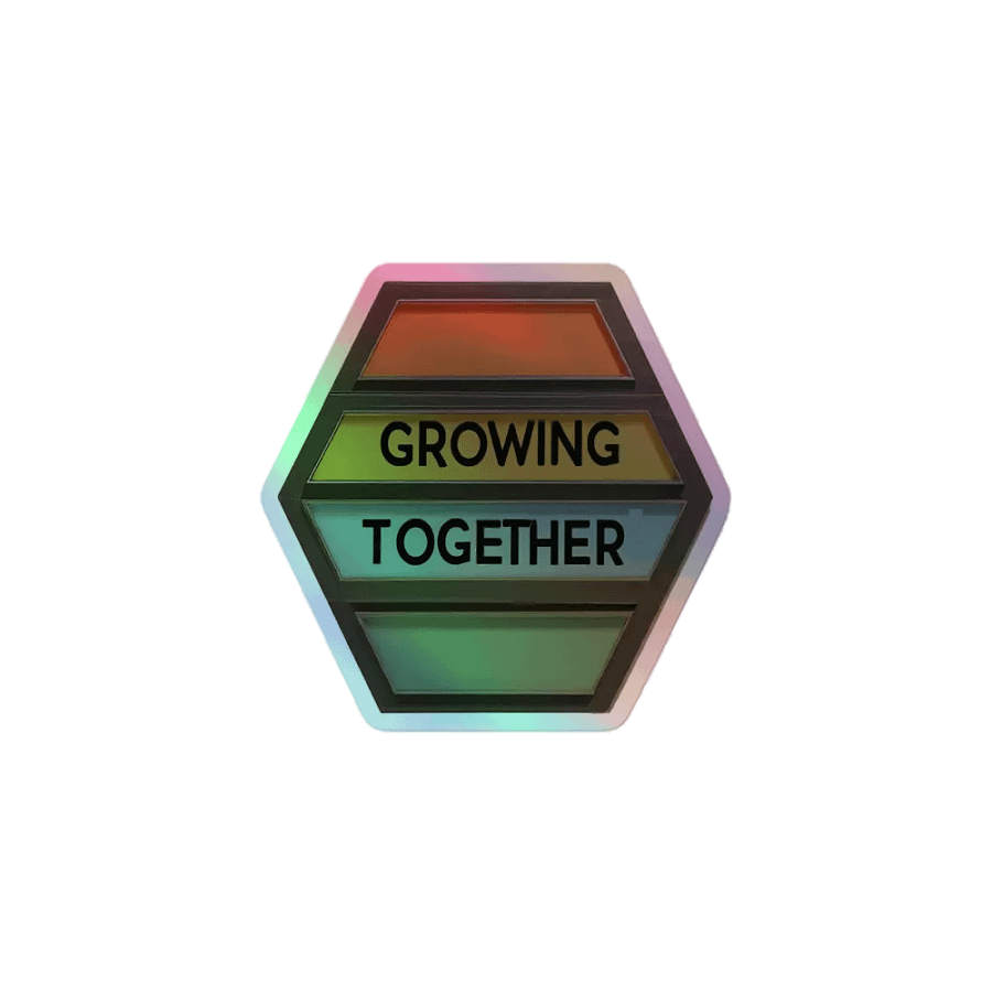 Grow Together Holographic Sticker Set product image (1)
