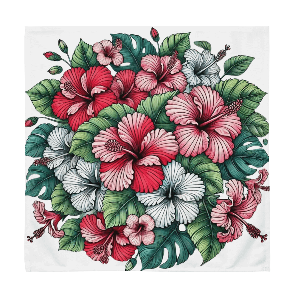 Orchid Oasis Cloth Napkin Set | AI Design flower product image (10)
