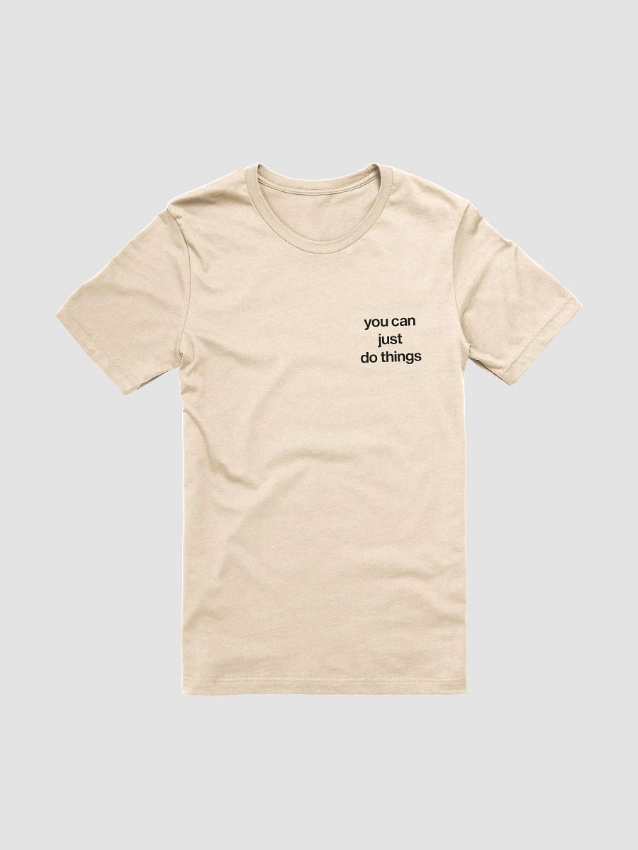 you can just do things (black) - 100% cotton product image (3)
