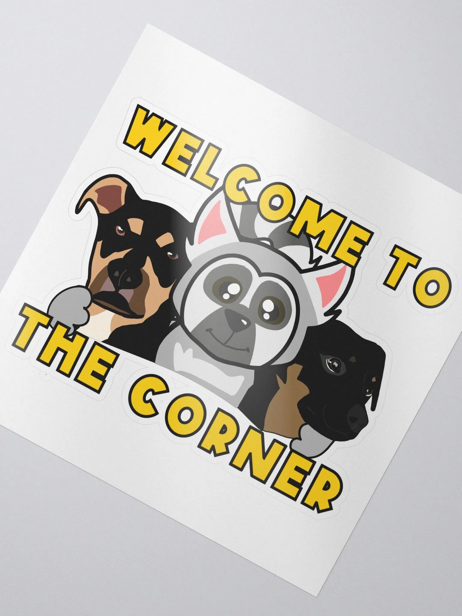 Welcome Corner Kiss Cut Sticker product image (2)