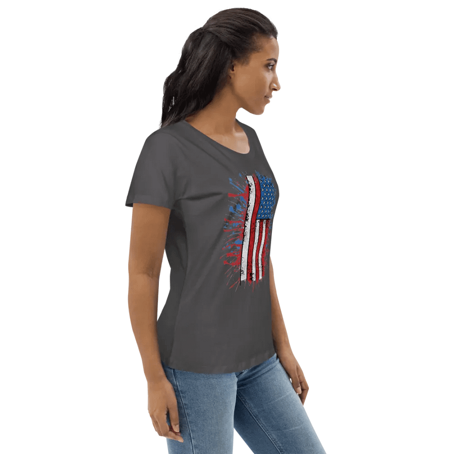 Womens Stars & Stripes Splatter Tee product image (6)