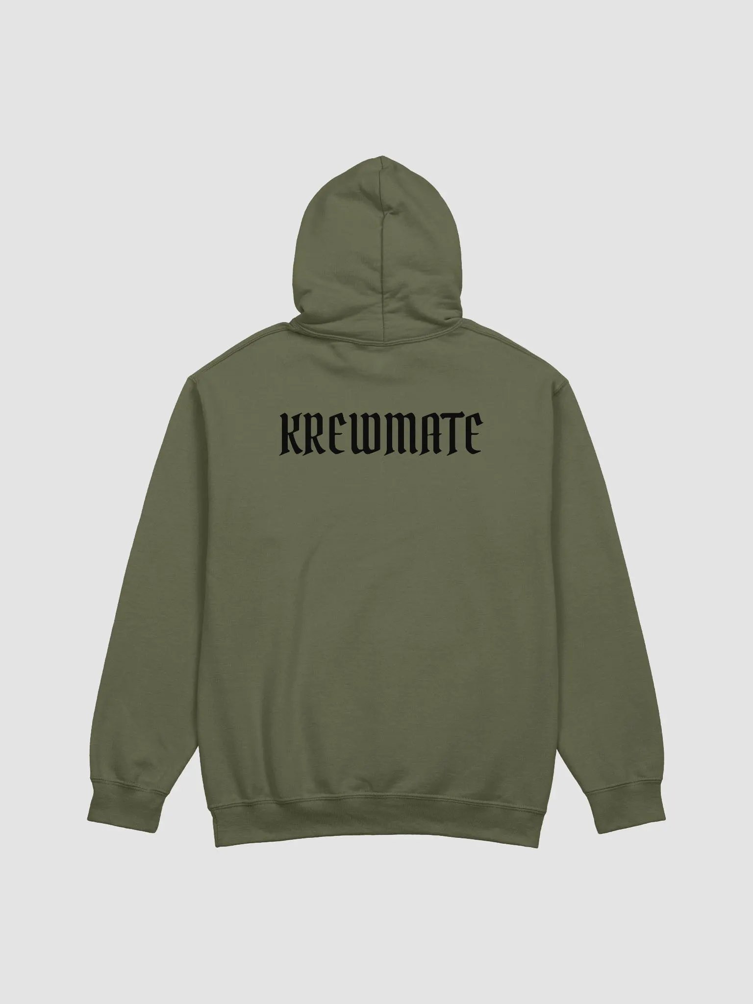 Krewmate Essential Hoodie (Black Logo) product image (38)