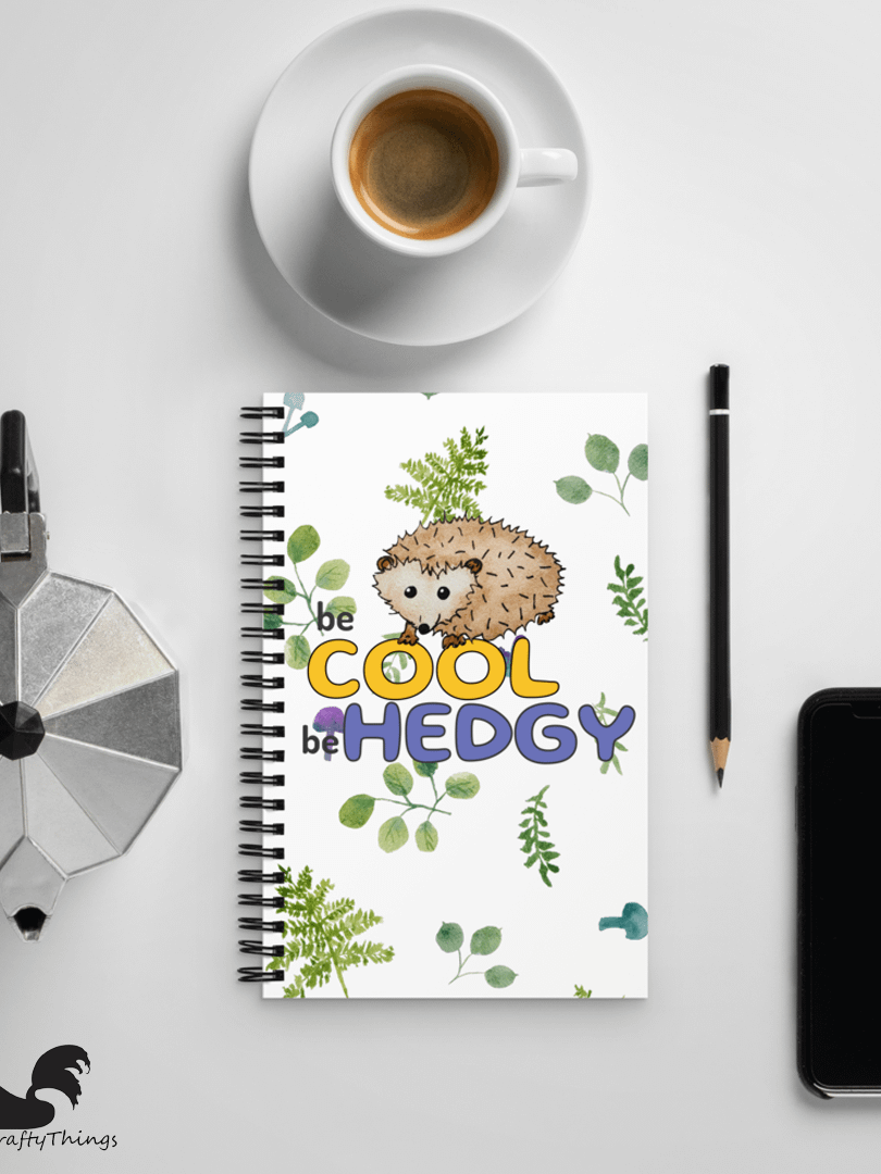 Be Cool Be Hedgy Hedgehog Notebook product image (5)