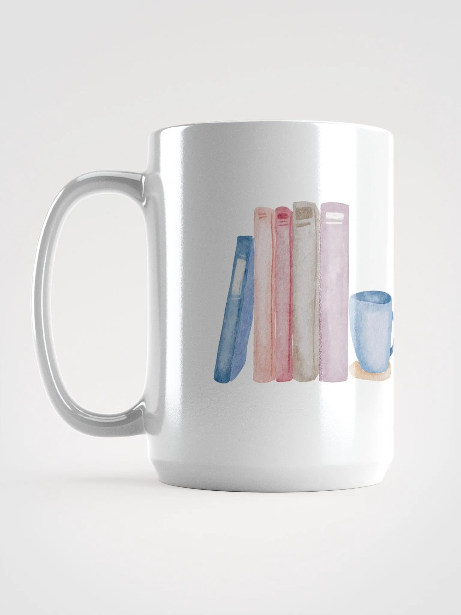 I ♥ READING White Glossy Mug 📖 product image (6)