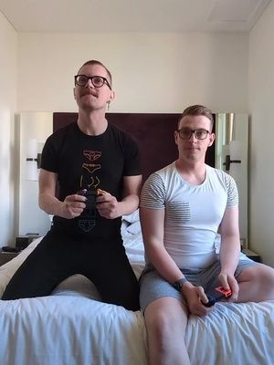 @Down Under Bri helping me showcase what gay gamers do when they're playing games and both H word 🤣 #gaytiktok #hotguy #Melbourne #gay #gayguy #gayguys