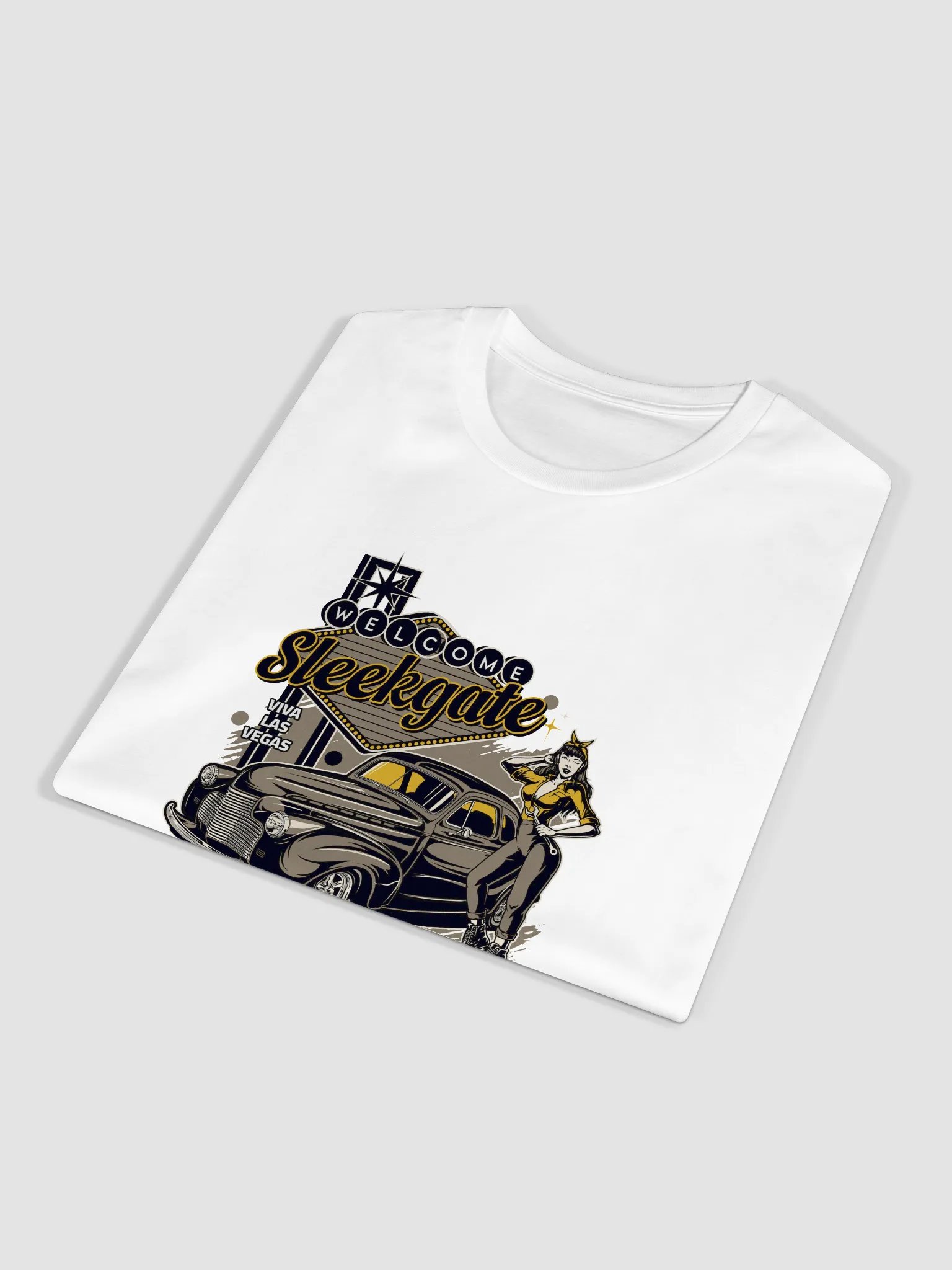 Vintage Vegas Hot Rod Unisex T-Shirt product image (7)