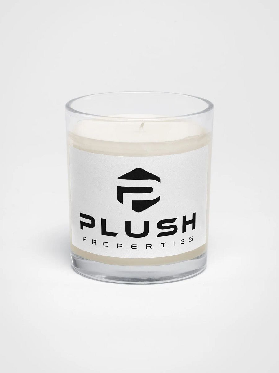 Plush Soy Wax Candle In A Clear Glass Jar product image (1)