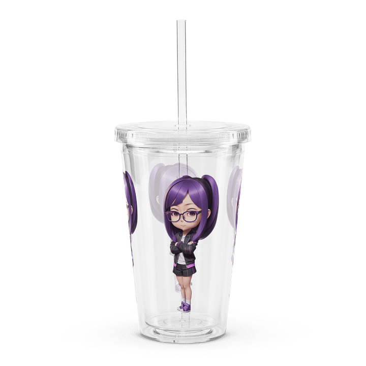 (Purple CHIBI) K Clear Plastic Tumbler product image (2)