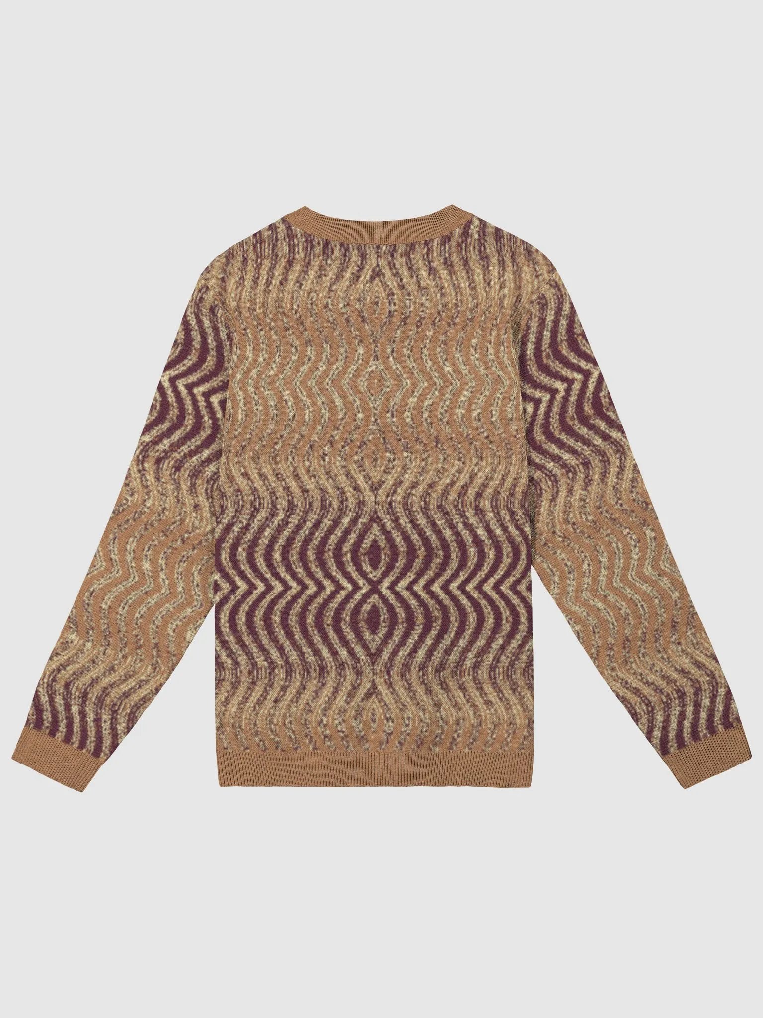 Marbled Zigzag Crewneck Sweater – Earth Tones product image (2)