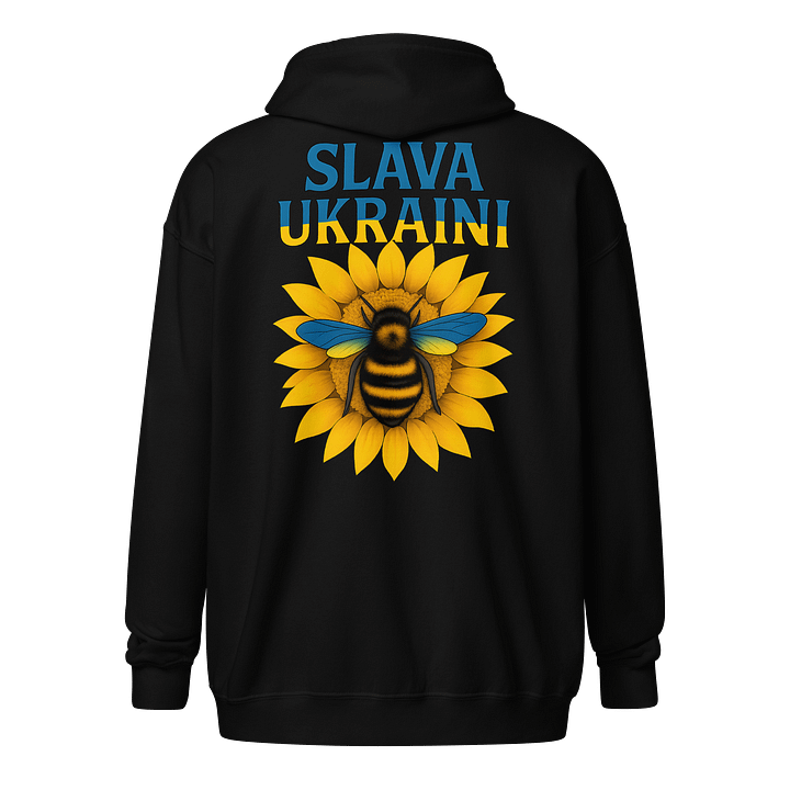 Sunflower and Bee Zip Hoodie product image (1)