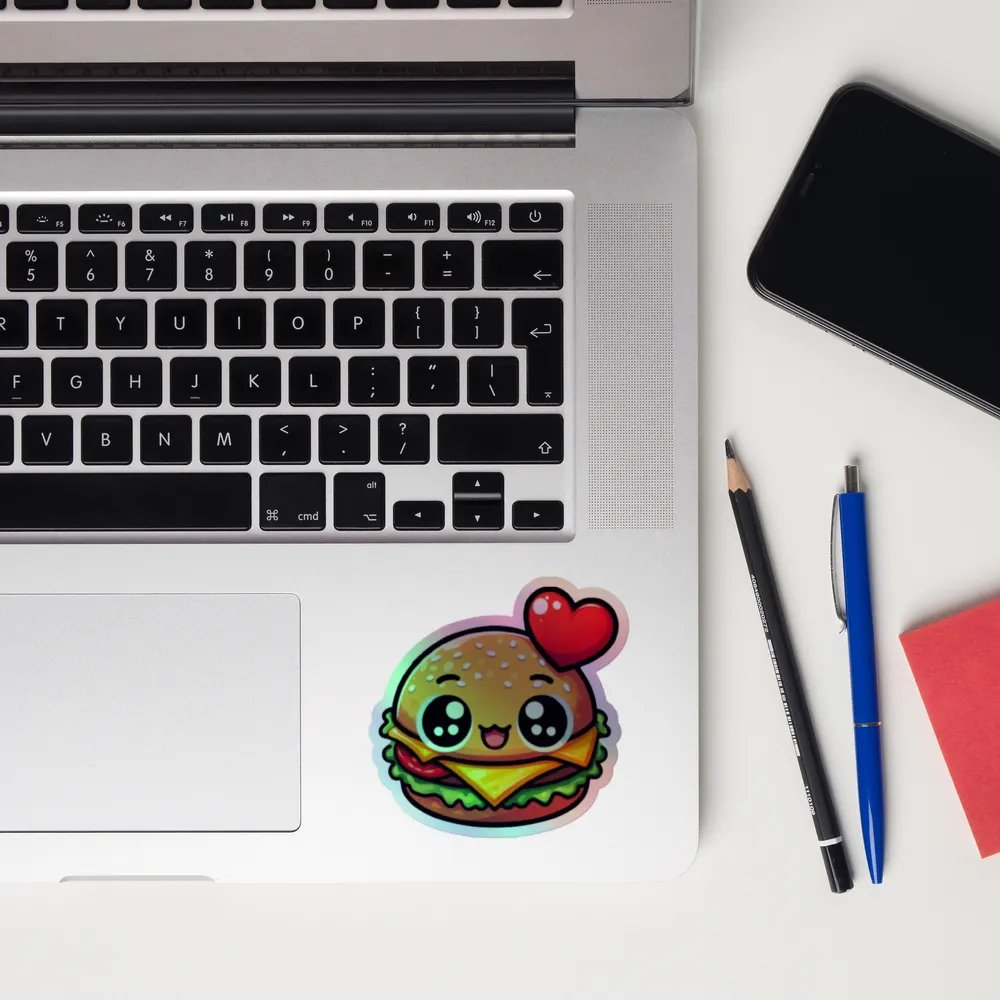 Burger Buddy Holographic Sticker Set product image (12)