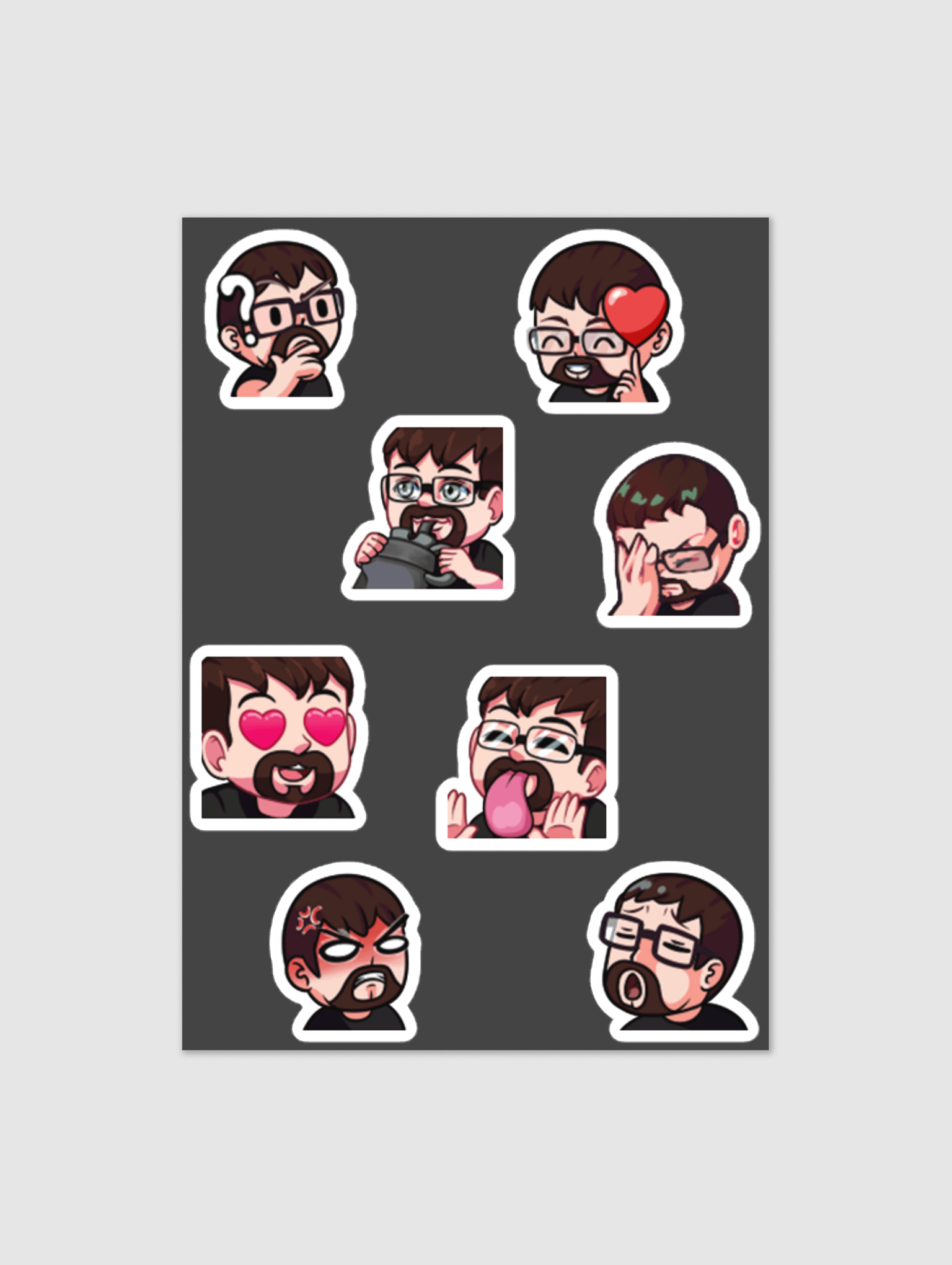 Human Emote Sticker Sheet product image (1)