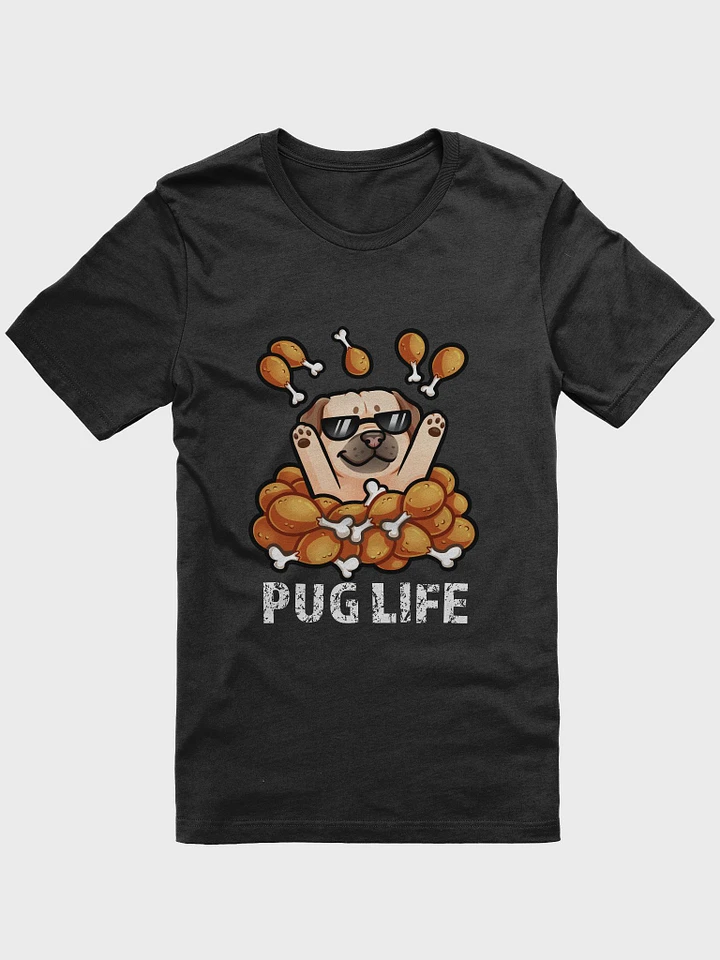 Pug Life V2 - Soft T-Shirt Dark product image (2)