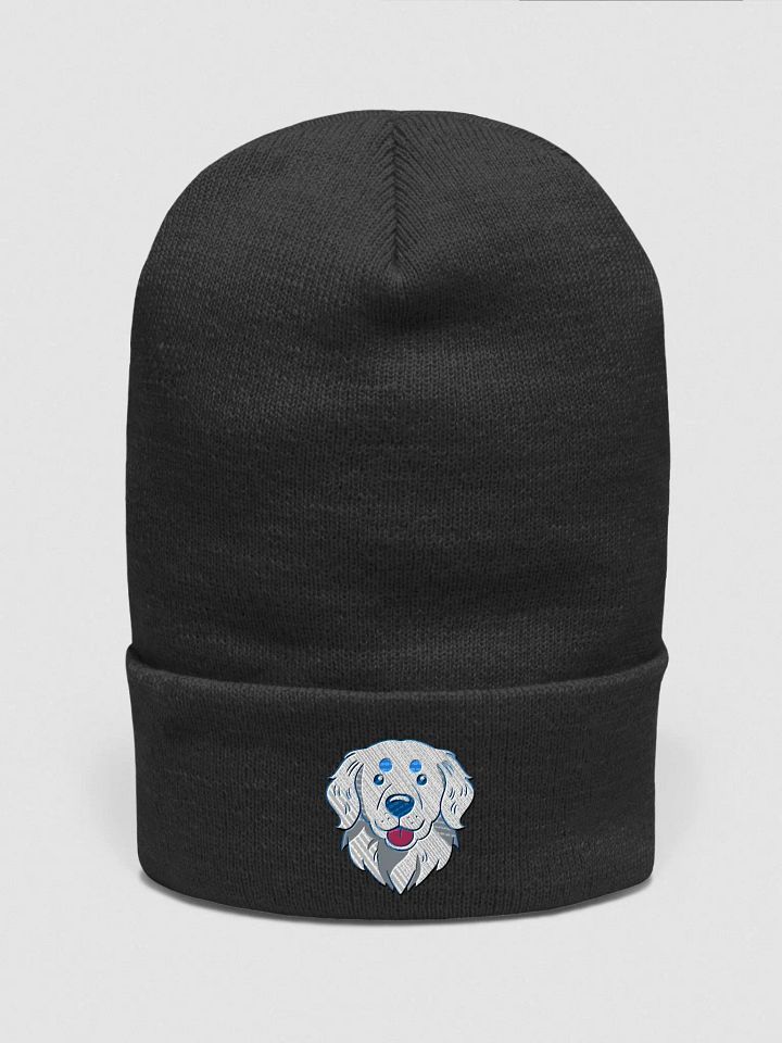 White Golden Retriever Dog Embroidered Beanie product image (1)