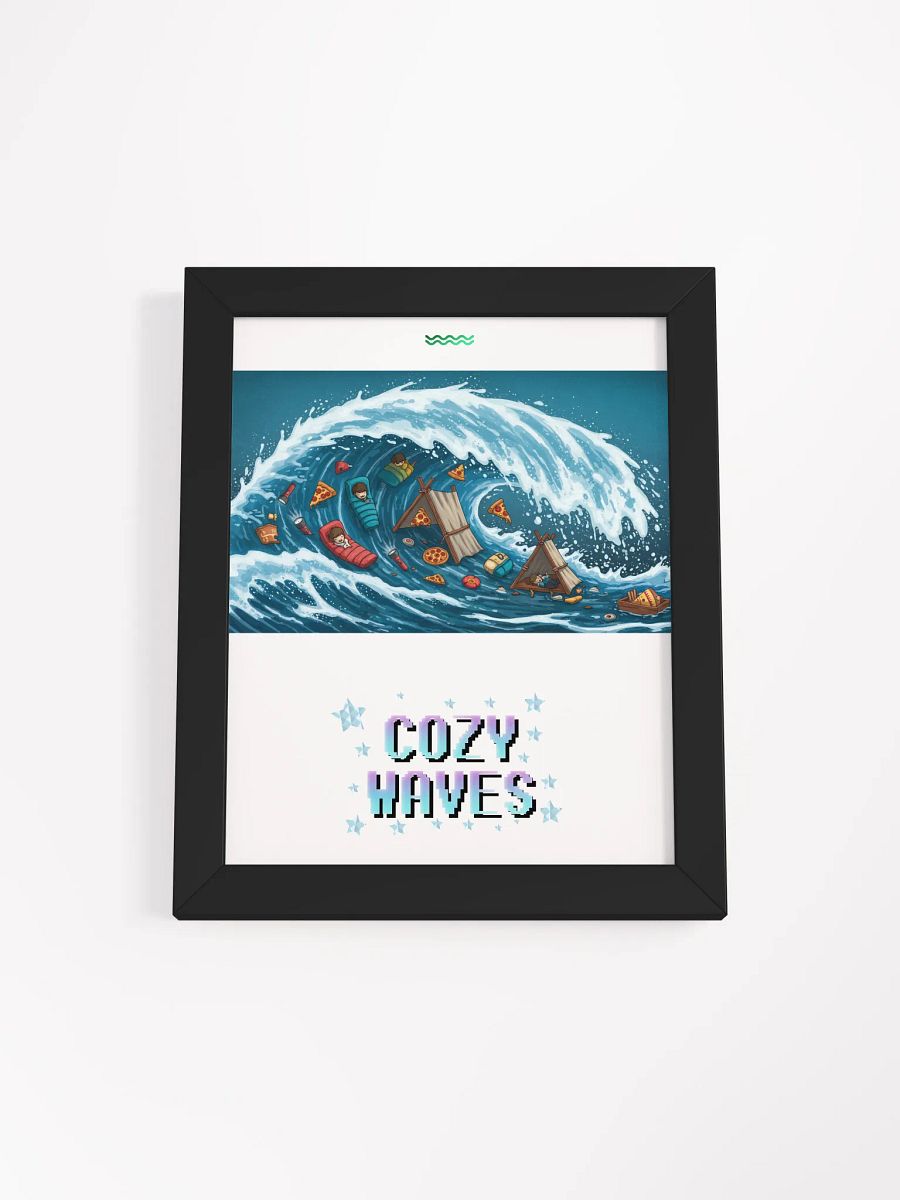 Whimsical Ocean Wave Camping Poster product image (1)