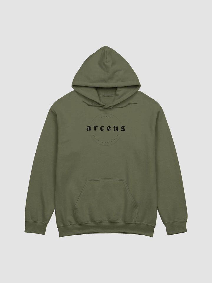 arc logo green hoodie product image (1)