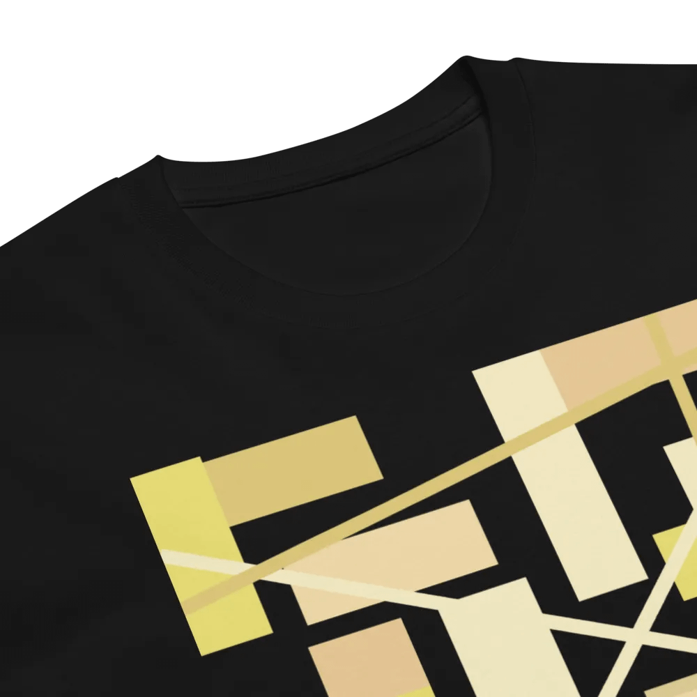 Black Background Golden Geometric Square Rectangle Line Pattern product image (6)
