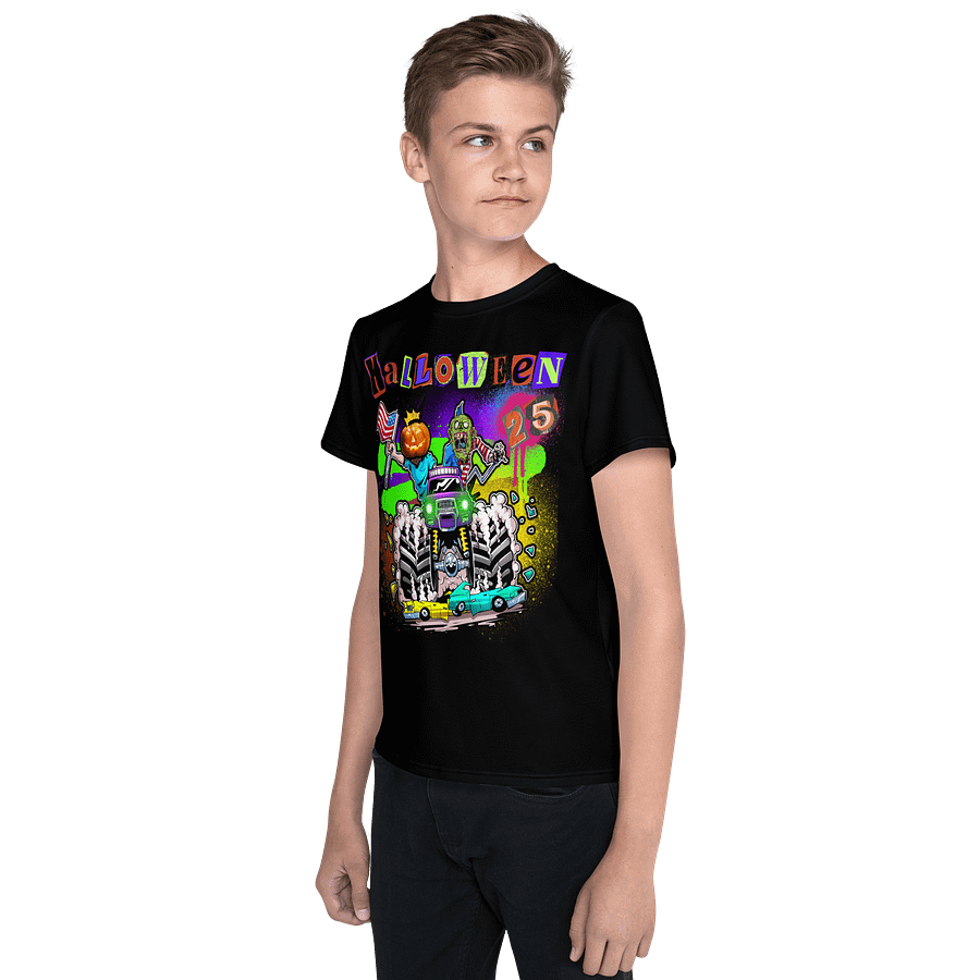 All-Over Print Youth Crew Neck T-Shirt - HALLOWEEN 25 product image (3)