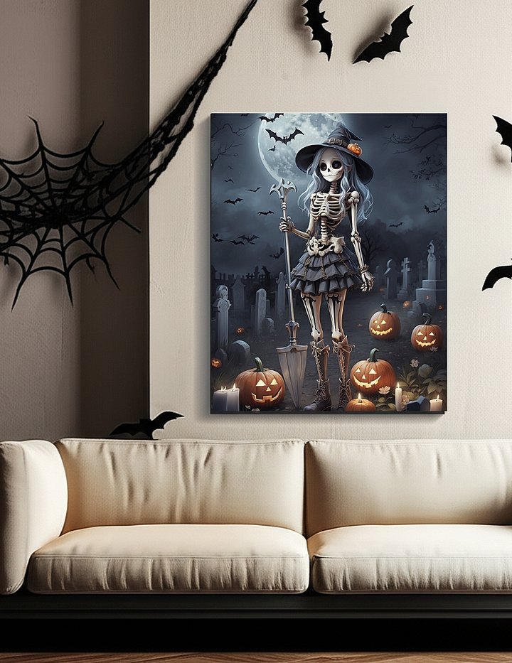 Skeletal Sorceress Unframed Wall Art Canvas product image (2)