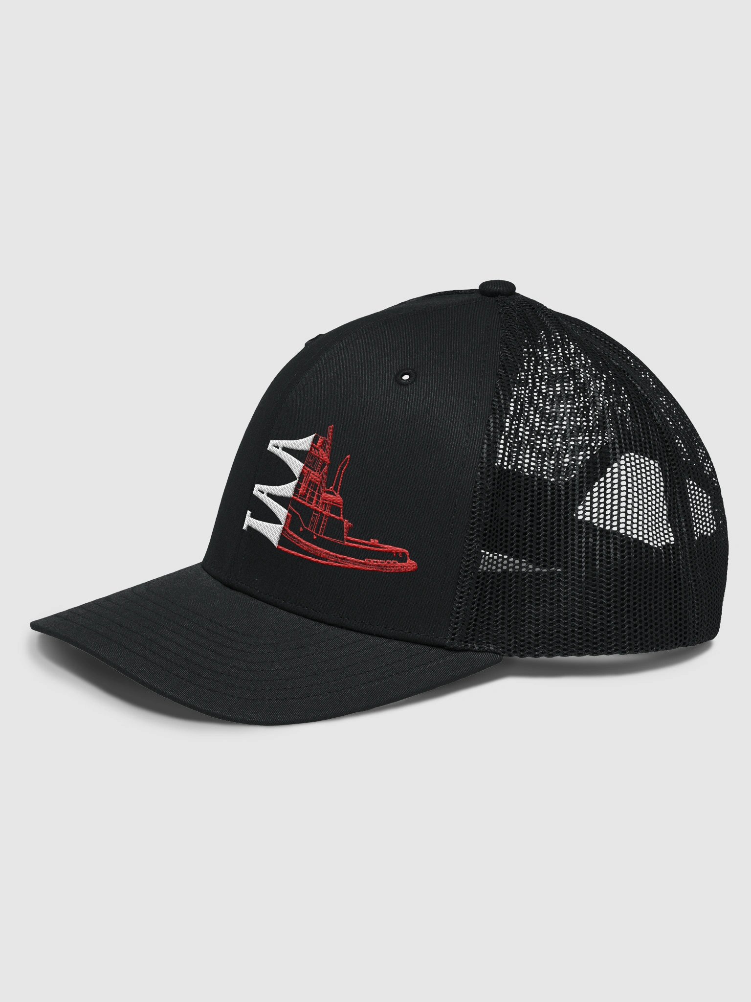 Black Twin Anchor Apparel Richardson Trucker Hat product image (8)