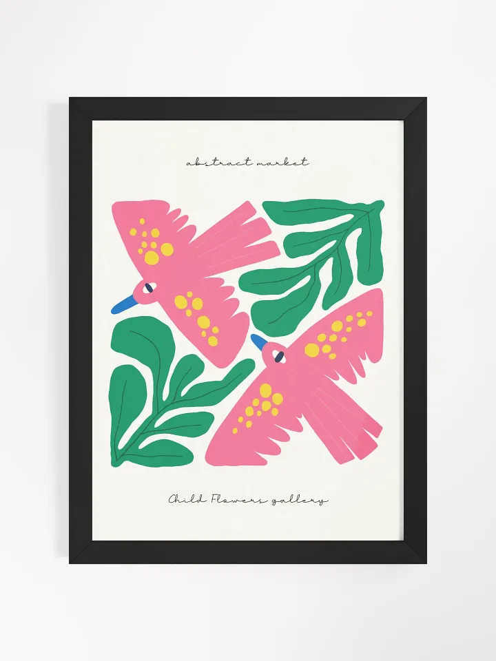 Pink Birds - Framed Poster product image (1)