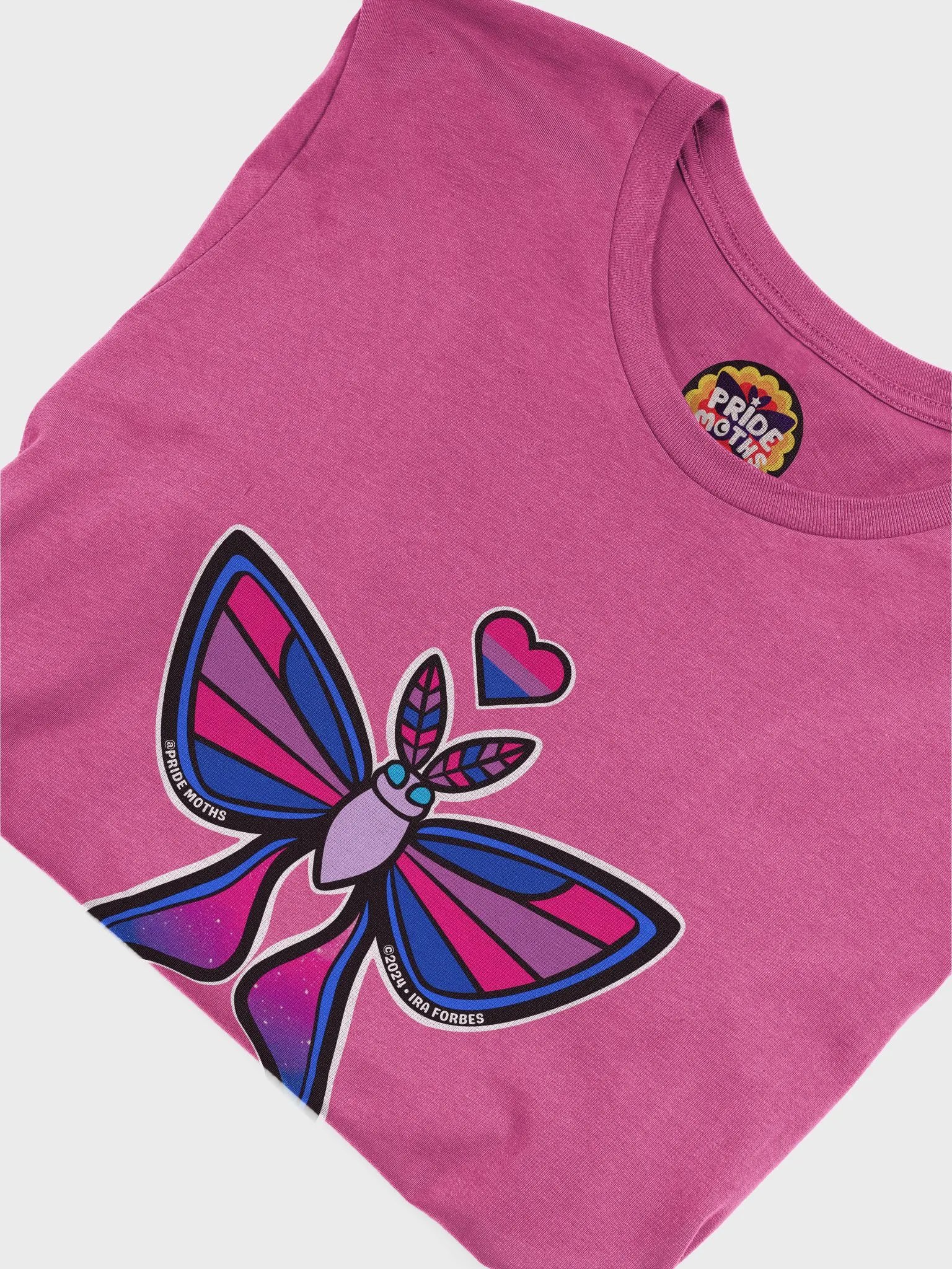 № 3 | BISEXUAL PRIDE MOTH | SHORT SLEEVE TEE | T-SHIRT product image (5)